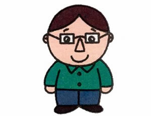 爸爸簡筆畫畫法步驟六