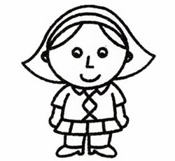 媽媽簡(jiǎn)筆畫畫法步驟五