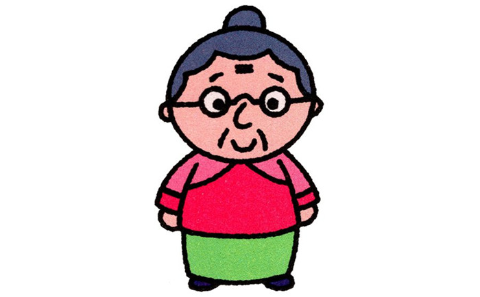 奶奶簡(jiǎn)筆畫(huà)