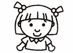 妹妹的簡筆畫畫法步驟三