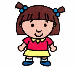 妹妹的簡筆畫畫法步驟六