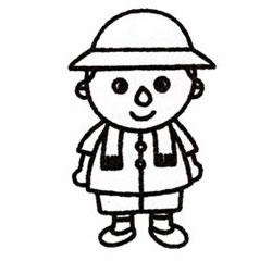 農(nóng)民的簡筆畫畫法步驟五