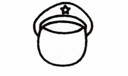 士兵的簡(jiǎn)筆畫畫法步驟一