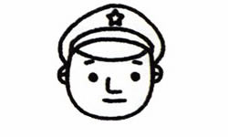 士兵的簡(jiǎn)筆畫畫法步驟二
