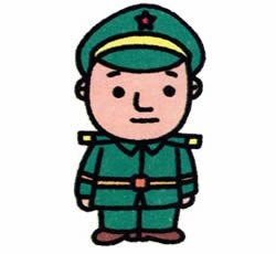 士兵的簡(jiǎn)筆畫畫法步驟六