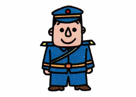 警察叔叔的簡(jiǎn)筆畫