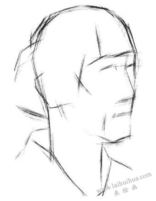 素描四分之三女青年肖像畫法步驟 一