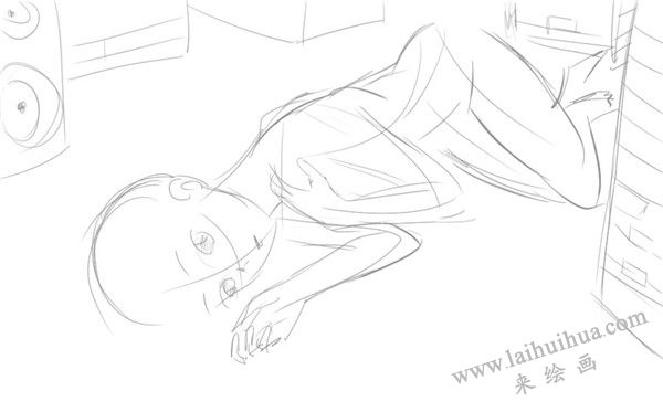 Painter繪制初音未來插畫步驟 一
