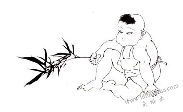 頑童的國(guó)畫畫法步驟 02
