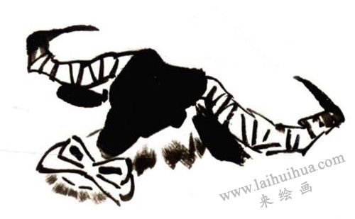 《回娘家》國(guó)畫畫法步驟 01