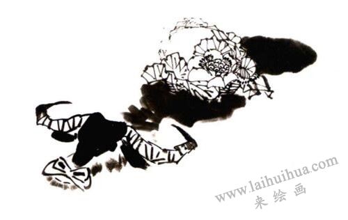 《回娘家》國(guó)畫畫法步驟 02