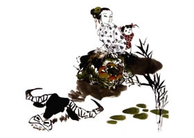 《回娘家》國畫畫法步驟