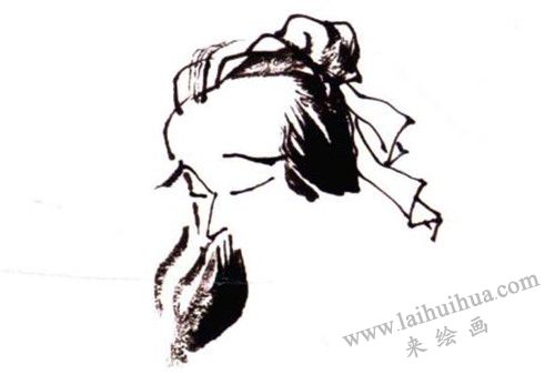 《勸學(xué)詩意圖》畫法步驟 01