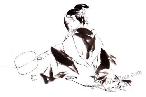 《七夕詩意》國畫畫法步驟 一