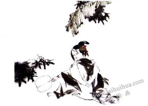 《七夕詩意》國畫畫法步驟 四