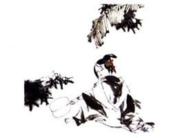 《七夕詩意》國畫畫法步驟