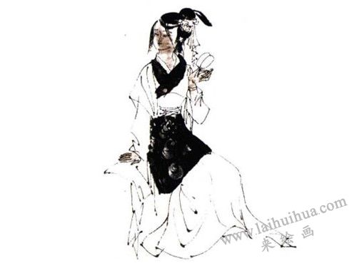 《紅葉題詩》國畫畫法步驟 二