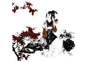 《紅葉題詩》國畫畫法步驟