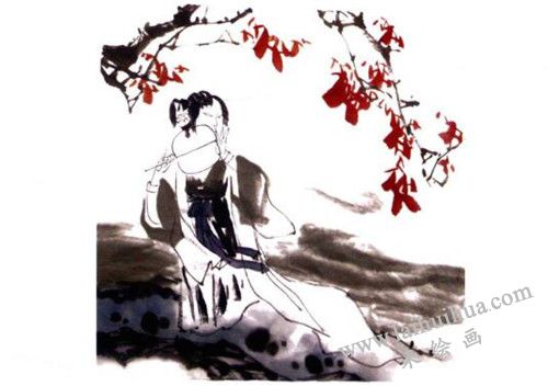 《持扇仕女圖》國畫畫法步驟 三