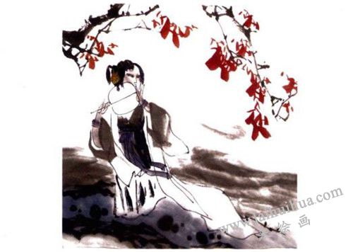 《持扇仕女圖》國畫畫法步驟 四