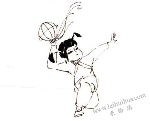 《舞獅》國(guó)畫畫法步驟 一