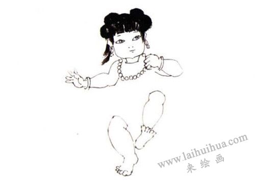 《快樂童年》國畫畫法步驟 二