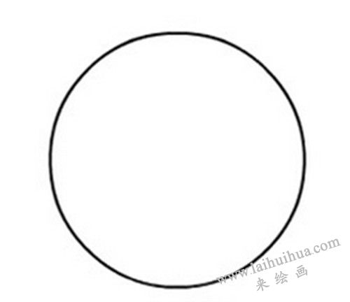 憤怒的小鳥簡筆畫畫法步驟 01