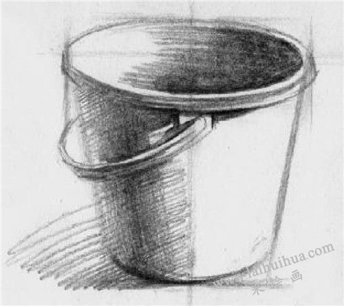 水桶素描畫法步驟 四