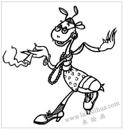 動(dòng)物卡通畫(huà)畫(huà)法步驟 四