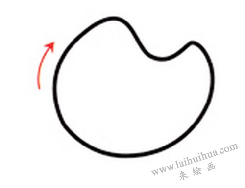 小蜜蜂的臉，小蜜蜂簡筆畫畫法步驟一
