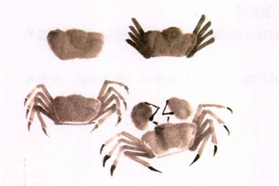 螃蟹水墨畫(huà)畫(huà)法