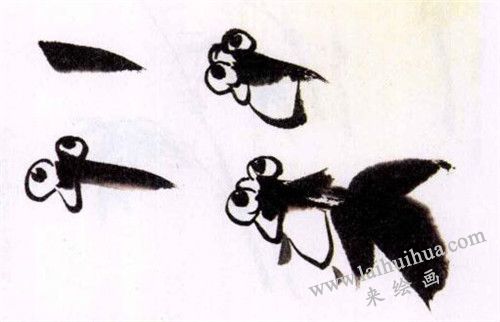 金魚(yú)水墨畫(huà)畫(huà)法
