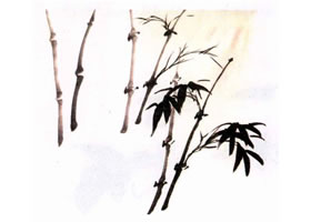 竹子水墨畫畫法步驟