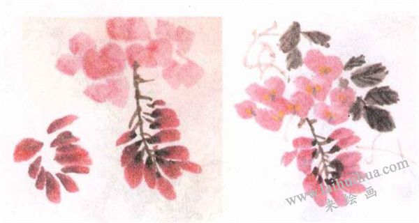 紫藤水墨畫(huà)畫(huà)法