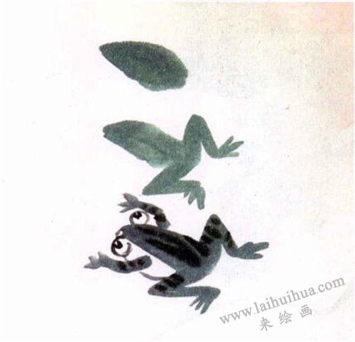 青蛙水墨畫畫法步驟