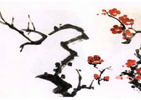 紅梅水墨畫畫法