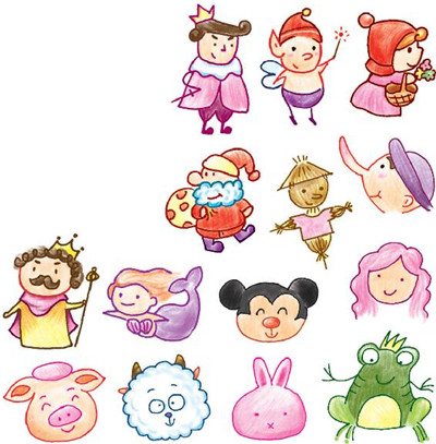 童話主人公色鉛筆簡(jiǎn)筆畫畫法
