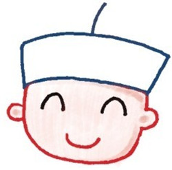 帽子，少數(shù)民族簡筆畫畫法步驟二