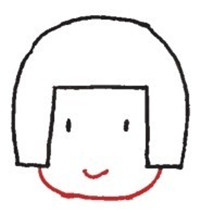 頭部，護(hù)士簡(jiǎn)筆畫畫法步驟一