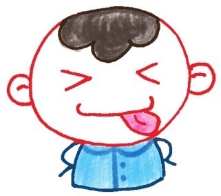 上半身，色鉛筆男孩簡筆畫畫法步驟二