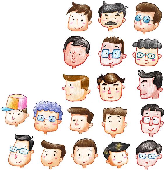 爸爸色鉛筆簡(jiǎn)筆畫