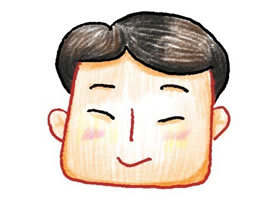 爸爸色鉛筆簡筆畫