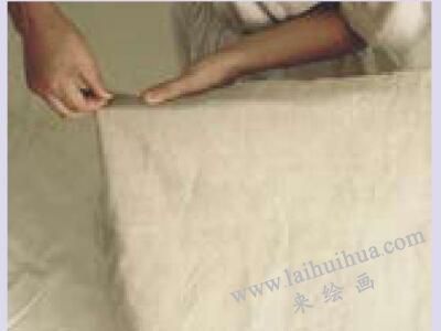 油畫(huà)布的繃裝步驟二