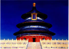 北京天壇油畫