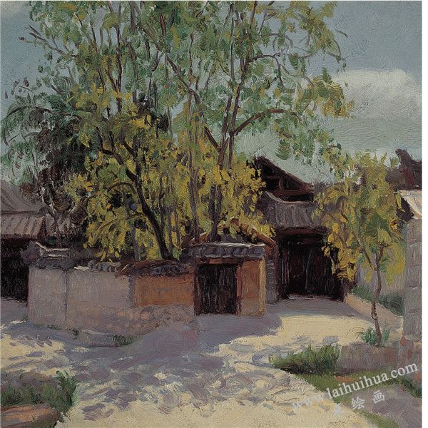 夏日陽(yáng)光　布面油畫