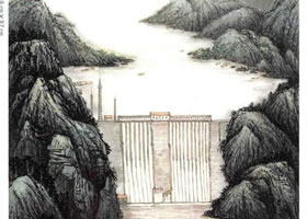 《潘家口水庫(kù)覽勝》山水畫(huà)