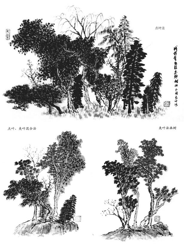 樹葉的畫法