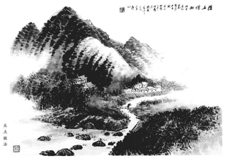 米點皴法