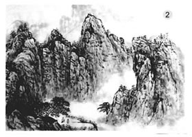 群山的畫(huà)法
