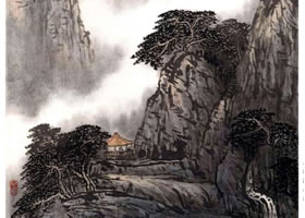 山水畫(huà)泉瀑的濕畫(huà)法